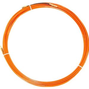 Sonda Tirafilo 4mm 14mt Acciaio Rivestito in Nylon Arancione